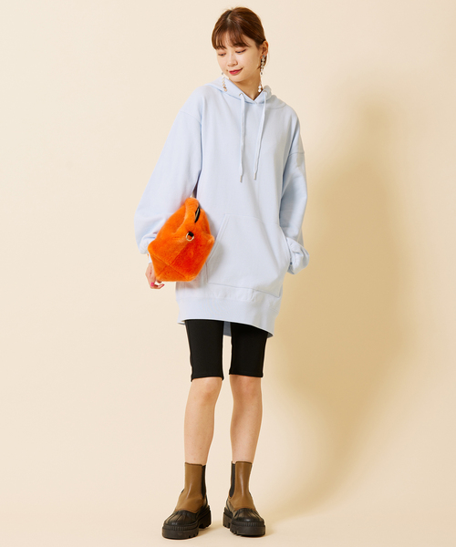 U by SPICK&SPAN（ユーバイスピックアンドスパン）の「スウェットワンピース（ワンピース・レディース・エメラルドブルー/ブラウン/アイボリー・FREE）」の19枚目の写真