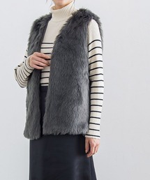 Pierrot | フェイクファーベスト(ベスト)