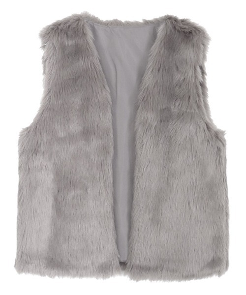 Pierrot(ピエロ)の「フェイクファーベスト(ベスト・レディース・チャコールグレー/モカ/ベージュ系その他・M)」の15枚目の写真