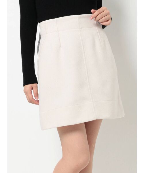 MERCURYDUO(マーキュリーデュオ)の「タイトミニスカート(スカート・レディース・ブラック/オフホワイト・SMALL/MEDIUM)」の1枚目の写真