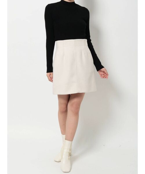 MERCURYDUO(マーキュリーデュオ)の「タイトミニスカート(スカート・レディース・ブラック/オフホワイト・SMALL/MEDIUM)」の5枚目の写真
