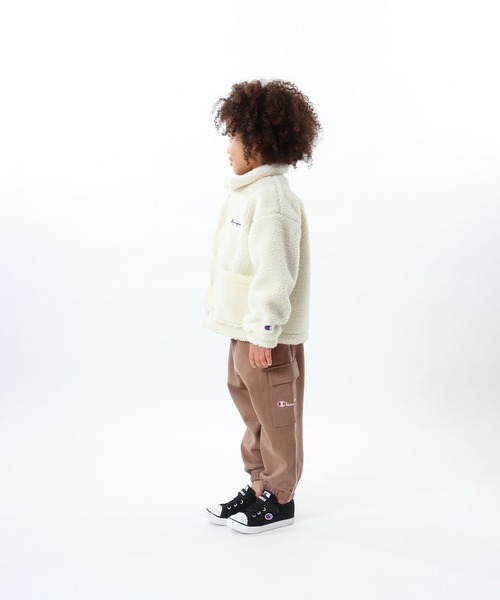 Champion（チャンピオン）の「【Champion/チャンピオン】キッズ ボアスナップジャケット（その他アウター・キッズ・オフホワイト/オレンジ系その他3/チャコール・100/120/110/130/140）」の7枚目の写真