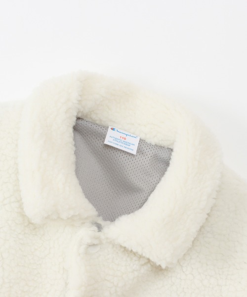 Champion（チャンピオン）の「【Champion/チャンピオン】キッズ ボアスナップジャケット（その他アウター・キッズ・オフホワイト/オレンジ系その他3/チャコール・100/120/110/130/140）」の14枚目の写真