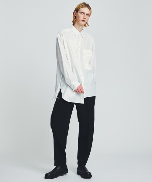 ANEI（アーネイ）の「ASY SHIRT 2-TONE / AN0222_S1102（シャツ/ブラウス・メンズ・ホワイト/ネイビー・2/3）」の16枚目の写真