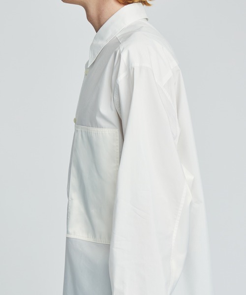 ANEI（アーネイ）の「ASY SHIRT 2-TONE / AN0222_S1102（シャツ/ブラウス・メンズ・ホワイト/ネイビー・2/3）」の17枚目の写真