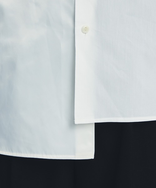 ANEI（アーネイ）の「ASY SHIRT 2-TONE / AN0222_S1102（シャツ/ブラウス・メンズ・ホワイト/ネイビー・2/3）」の6枚目の写真