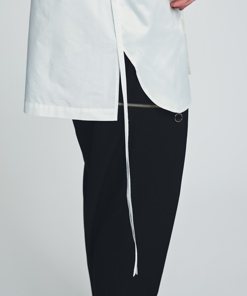 ANEI（アーネイ）の「ASY SHIRT 2-TONE / AN0222_S1102（シャツ/ブラウス・メンズ・ホワイト/ネイビー・2/3）」の4枚目の写真