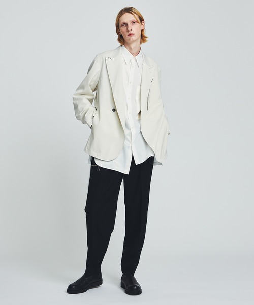 ANEI（アーネイ）の「ASY SHIRT 2-TONE / AN0222_S1102（シャツ/ブラウス・メンズ・ホワイト/ネイビー・2/3）」の14枚目の写真