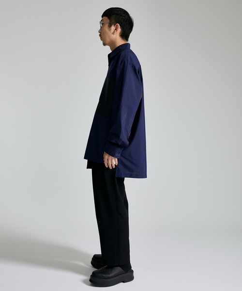 ANEI（アーネイ）の「ASY SHIRT 2-TONE / AN0222_S1102（シャツ/ブラウス・メンズ・ホワイト/ネイビー・2/3）」の20枚目の写真