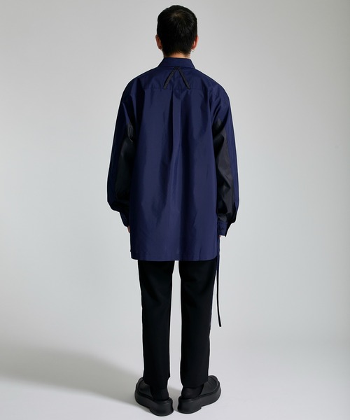 ANEI（アーネイ）の「ASY SHIRT 2-TONE / AN0222_S1102（シャツ/ブラウス・メンズ・ホワイト/ネイビー・2/3）」の21枚目の写真