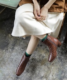 SESTO | ピース巻きデザインスクエアトゥショートブーツ(ブーツ)