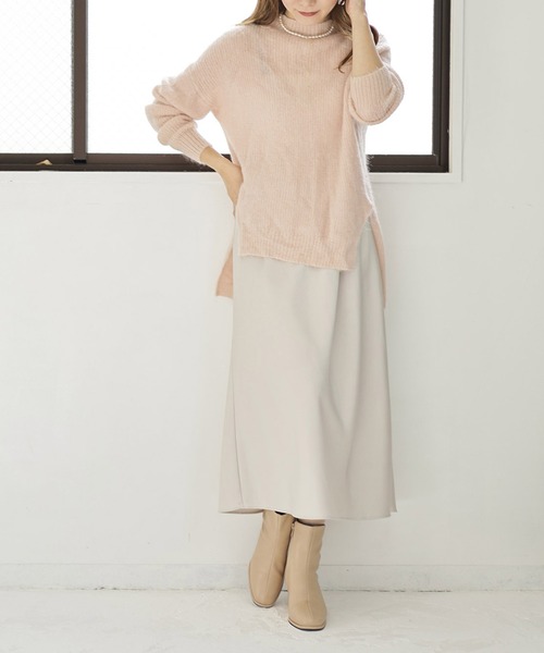 SESTO（セスト）の「ピース巻きデザインスクエアトゥショートブーツ（ブーツ・レディース・ベージュ/ブラウン/ブラック/ブラック系その他・S/M/L/LL/3L）」の10枚目の写真