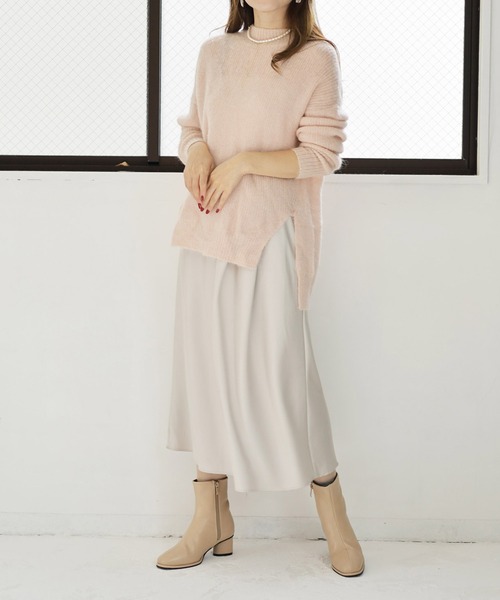 SESTO（セスト）の「ピース巻きデザインスクエアトゥショートブーツ（ブーツ・レディース・ベージュ/ブラウン/ブラック/ブラック系その他・S/M/L/LL/3L）」の11枚目の写真