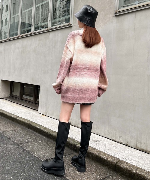 INGNI(イング)の「グラデーションニット/カーディガン(ニット/セーター・レディース・ピンク/ブルー/グリーン・M)」の16枚目の写真