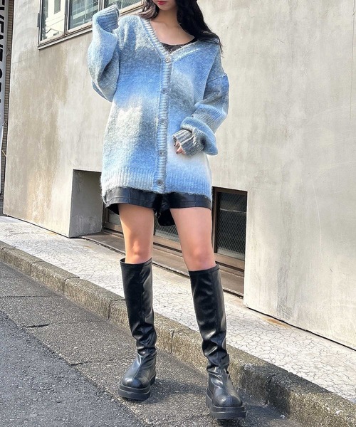 INGNI(イング)の「グラデーションニット/カーディガン(ニット/セーター・レディース・ピンク/ブルー/グリーン・M)」の19枚目の写真