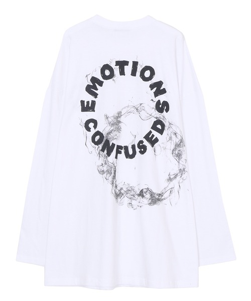 Figments(フィグメンツ)の「EMOTIONSロンT(Tシャツ/カットソー・レディース・ホワイト/ブラック・FREE)」の4枚目の写真