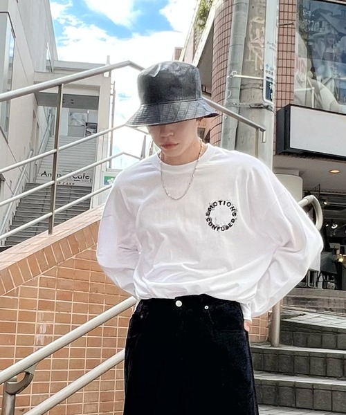 Figments(フィグメンツ)の「EMOTIONSロンT(Tシャツ/カットソー・レディース・ホワイト/ブラック・FREE)」の17枚目の写真