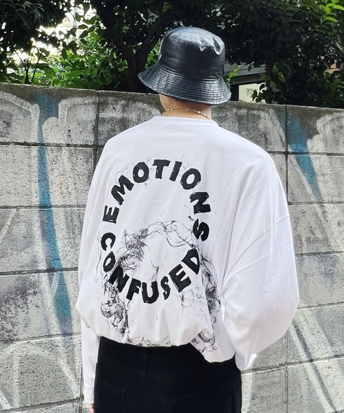 Figments(フィグメンツ)の「EMOTIONSロンT(Tシャツ/カットソー・レディース・ホワイト/ブラック・FREE)」の16枚目の写真