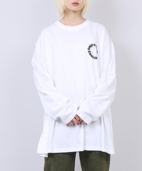 Figments(フィグメンツ)の「EMOTIONSロンT(Tシャツ/カットソー・レディース・ホワイト/ブラック・FREE)」の18枚目の写真