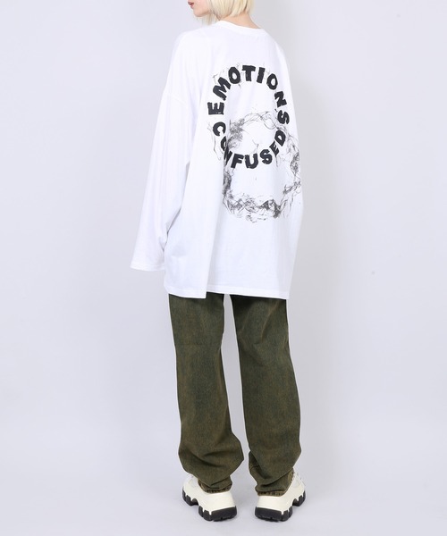 Figments(フィグメンツ)の「EMOTIONSロンT(Tシャツ/カットソー・レディース・ホワイト/ブラック・FREE)」の19枚目の写真