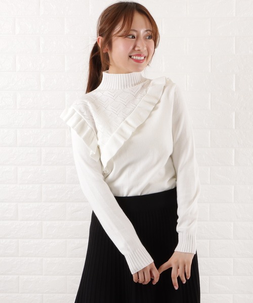 セール】フリルハイネックニット（ニット/セーター）｜Lace Ladies  