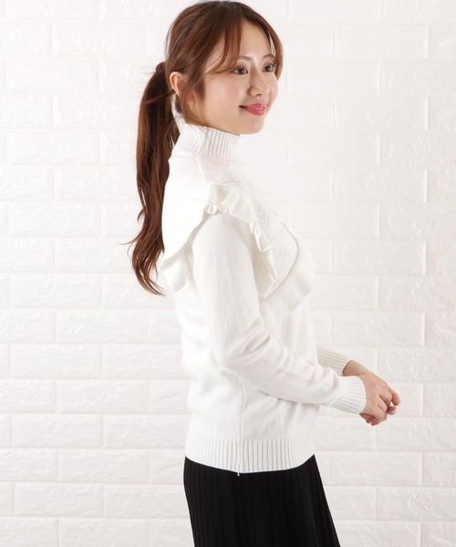 セール】フリルハイネックニット（ニット/セーター）｜Lace Ladies