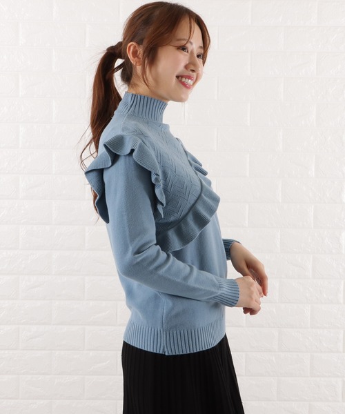 セール】フリルハイネックニット（ニット/セーター）｜Lace Ladies