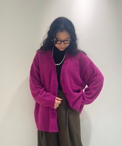 MANASTASH(マナスタッシュ)の「MANASTASH/マナスタッシュ WS ABERDEEN KURTIGAN(カーディガン/ボレロ・レディース・ブラック/ライトグレー/ピンク/イエロー・MEDIUM/M)」の1枚目の写真
