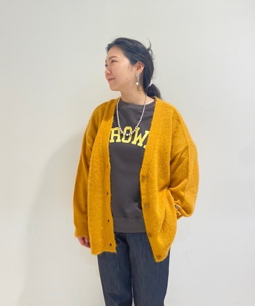 MANASTASH(マナスタッシュ)の「MANASTASH/マナスタッシュ WS ABERDEEN KURTIGAN(カーディガン/ボレロ・レディース・ブラック/ライトグレー/ピンク/イエロー・MEDIUM/M)」の4枚目の写真