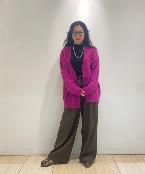 MANASTASH(マナスタッシュ)の「MANASTASH/マナスタッシュ WS ABERDEEN KURTIGAN(カーディガン/ボレロ・レディース・ブラック/ライトグレー/ピンク/イエロー・MEDIUM/M)」の19枚目の写真