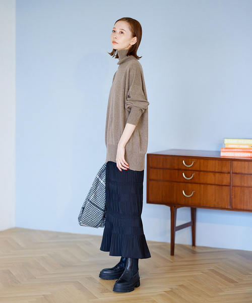 JOURNAL STANDARD（ジャーナルスタンダード）の「カシミヤタートルネックプルオーバー（ニット/セーター・レディース・ブラック/グリーン/ブラウン系その他/チャコールグレー・FREE）」の15枚目の写真