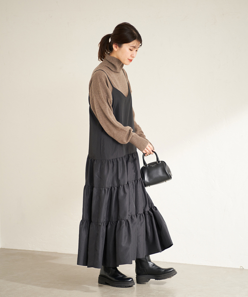 JOURNAL STANDARD（ジャーナルスタンダード）の「カシミヤタートルネックプルオーバー（ニット/セーター・レディース・ブラック/グリーン/ブラウン系その他/チャコールグレー・FREE）」の18枚目の写真
