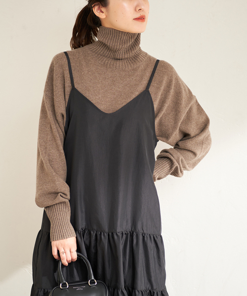 JOURNAL STANDARD（ジャーナルスタンダード）の「カシミヤタートルネックプルオーバー（ニット/セーター・レディース・ブラック/グリーン/ブラウン系その他/チャコールグレー・FREE）」の20枚目の写真