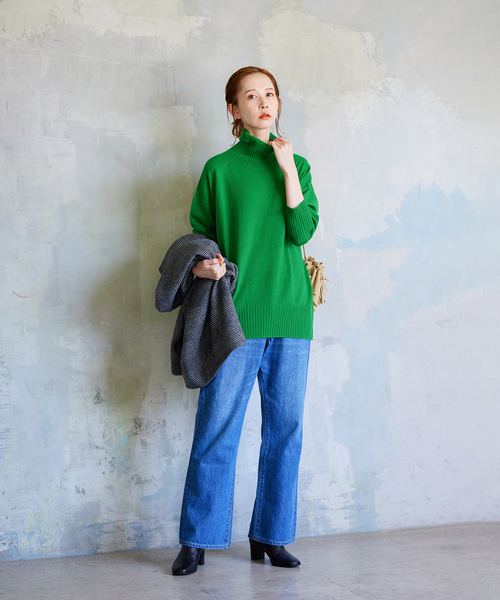 JOURNAL STANDARD（ジャーナルスタンダード）の「カシミヤタートルネックプルオーバー（ニット/セーター・レディース・ブラック/グリーン/ブラウン系その他/チャコールグレー・FREE）」の21枚目の写真