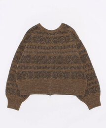 TSUHARU by Samansa Mos2 | ジャカード柄前後着ニット(ニット/セーター)