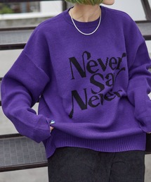 PAGEBOYLIM/ジャガードロゴニット