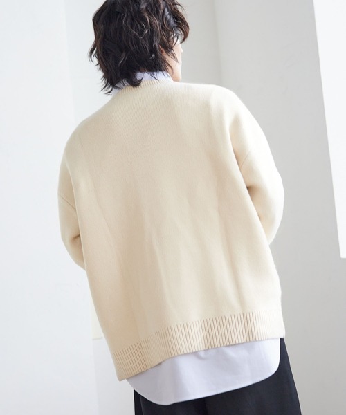 PBLIM(ページボーイリム)の「PAGEBOYLIM/ジャガードロゴニット(ニット/セーター・レディース・ブラック/パープル/グリーン/クリーム・FREE)」の13枚目の写真