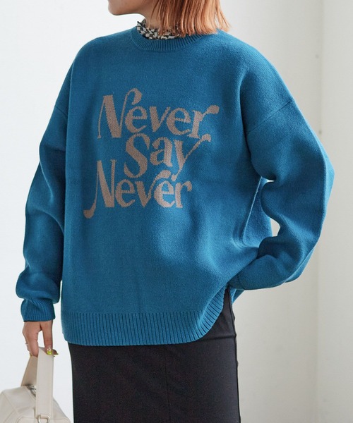 PBLIM(ページボーイリム)の「PAGEBOYLIM/ジャガードロゴニット(ニット/セーター・レディース・ブラック/パープル/グリーン/クリーム・FREE)」の19枚目の写真