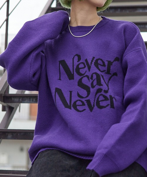 PBLIM(ページボーイリム)の「PAGEBOYLIM/ジャガードロゴニット(ニット/セーター・レディース・ブラック/パープル/グリーン/クリーム・FREE)」の20枚目の写真