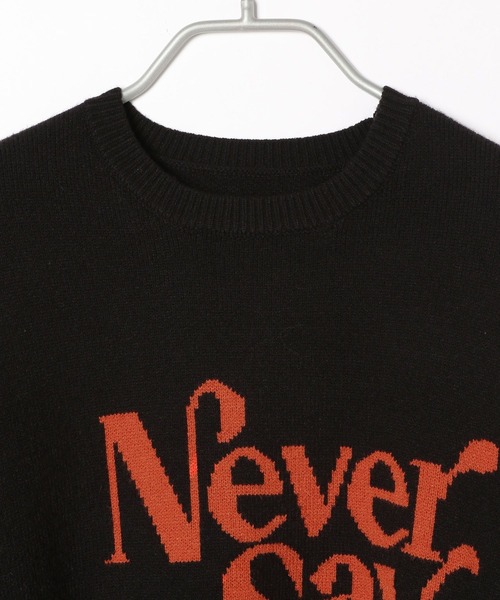 PBLIM(ページボーイリム)の「PAGEBOYLIM/ジャガードロゴニット(ニット/セーター・レディース・ブラック/パープル/グリーン/クリーム・FREE)」の9枚目の写真