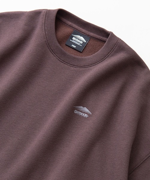 OUTDOOR PRODUCTS APPAREL（アウトドアプロダクツアパレル）の「裏フリース　切り替え　ビッグシルエット　サイドスリット　スウェット　トレーナー（スウェット・レディース・ブラック/ベージュ/ブラウン・FREE）」の5枚目の写真
