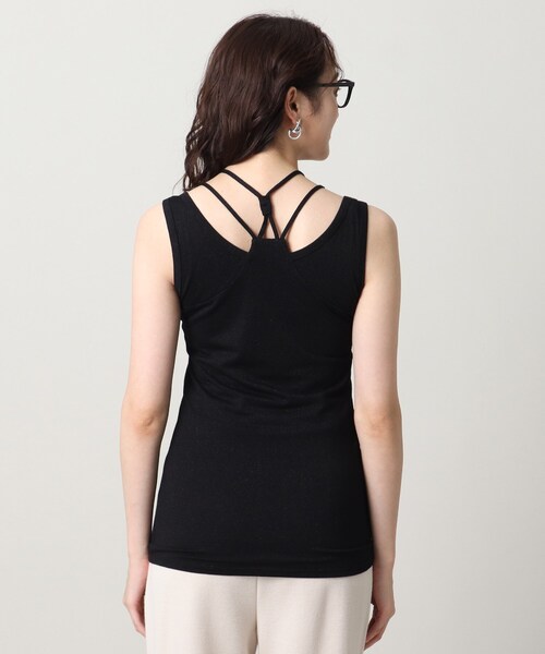 UNTITLED（アンタイトル）の「リーベルラメベア天竺タンクトップ（タンクトップ・レディース・ライトグレー/ブラック/ベージュ・44/48/00/02/04）」の7枚目の写真