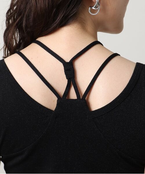 UNTITLED（アンタイトル）の「リーベルラメベア天竺タンクトップ（タンクトップ・レディース・ライトグレー/ブラック/ベージュ・44/48/00/02/04）」の9枚目の写真