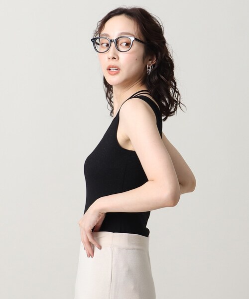 UNTITLED（アンタイトル）の「リーベルラメベア天竺タンクトップ（タンクトップ・レディース・ライトグレー/ブラック/ベージュ・44/48/00/02/04）」の13枚目の写真