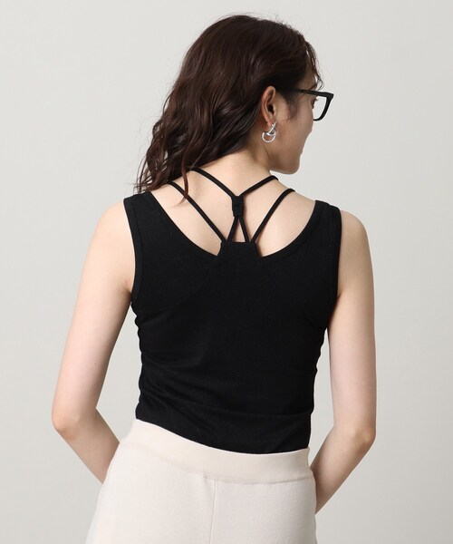 UNTITLED（アンタイトル）の「リーベルラメベア天竺タンクトップ（タンクトップ・レディース・ライトグレー/ブラック/ベージュ・44/48/00/02/04）」の14枚目の写真