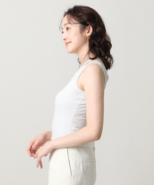 UNTITLED（アンタイトル）の「リーベルラメベア天竺タンクトップ（タンクトップ・レディース・ライトグレー/ブラック/ベージュ・44/48/00/02/04）」の17枚目の写真