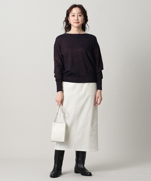 UNTITLED（アンタイトル）の「リーベルラメベア天竺タンクトップ（タンクトップ・レディース・ライトグレー/ブラック/ベージュ・44/48/00/02/04）」の20枚目の写真