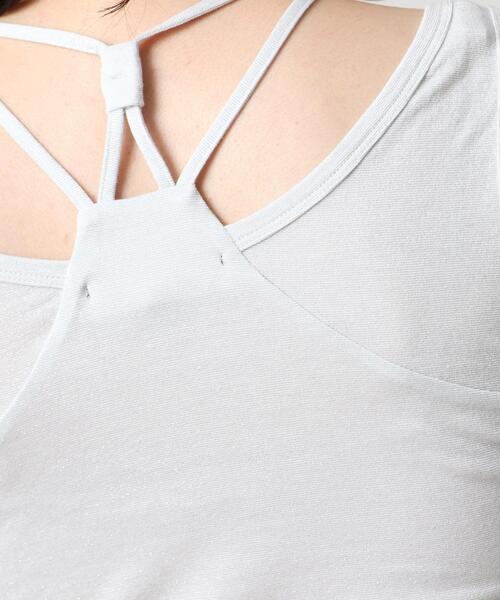 UNTITLED（アンタイトル）の「リーベルラメベア天竺タンクトップ（タンクトップ・レディース・ライトグレー/ブラック/ベージュ・44/48/00/02/04）」の22枚目の写真