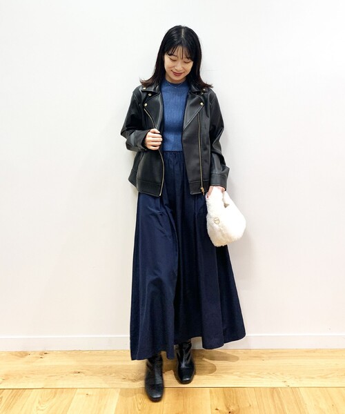 OPAQUE.CLIP（オペークドットクリップ）の「◆ラメドッキングフレアワンピース（ワンピース・レディース・ライトグレー/ブラック/ブルー・38）」の13枚目の写真