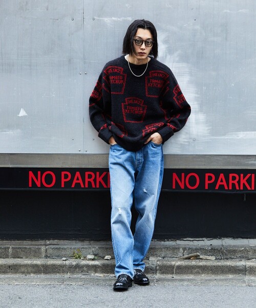 FREAK'S STORE（フリークスストア）の「FREAK'S STORE/フリークスストア HEINZ マルチロゴニット（ニット/セーター・メンズ・ブラック/ネイビー・MEDIUM/LARGE）」の15枚目の写真